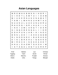 Asian Languages