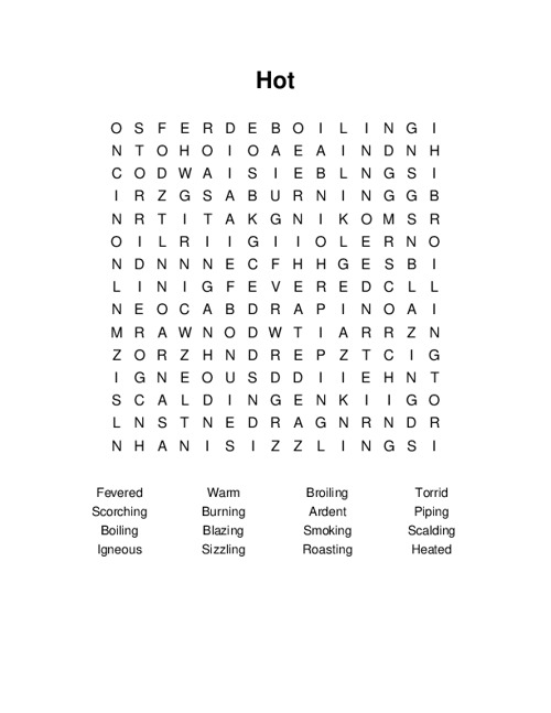 Hot Word Search