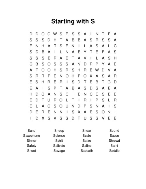 starting-with-s-word-search