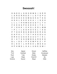 Swooosh! Word Search Puzzle
