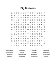Big Business Word Search Puzzle