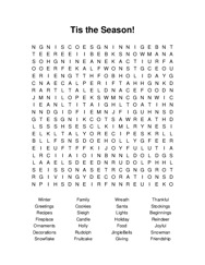 Tis the Season! Word Search Puzzle