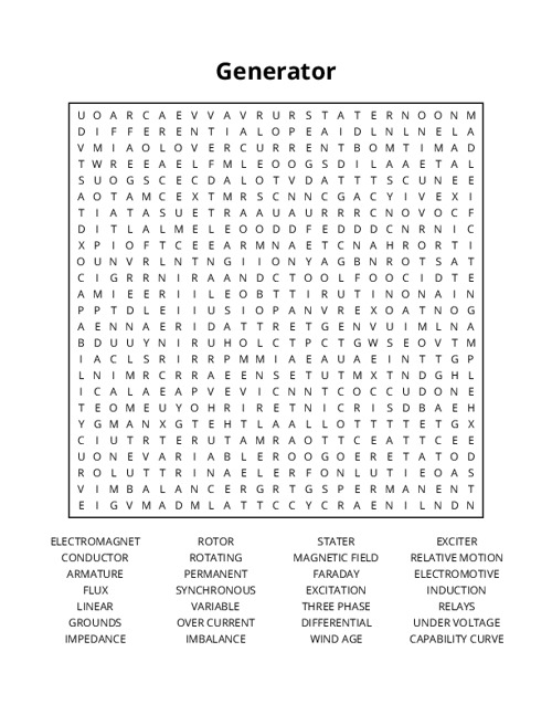 Generator Word Search Puzzle