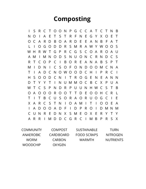 Composting Crossword Puzzle